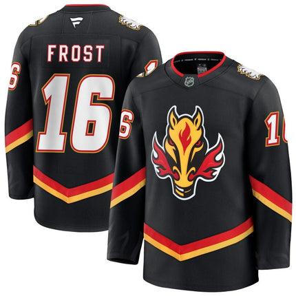 Morgan Frost Calgary Flames 2025 Alternate Premium Jersey - Black