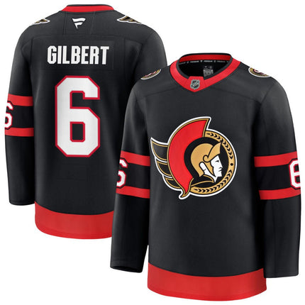 Dennis Gilbert Ottawa Senators 2025 Premium Home Jersey - Black