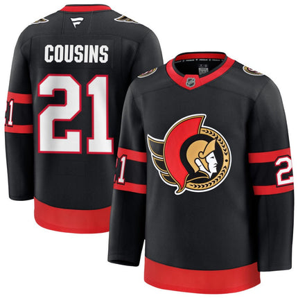 Nick Cousins Ottawa Senators 2025 Premium Home Jersey - Black