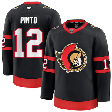 Shane Pinto Ottawa Senators 2025 Premium Home Jersey - Black