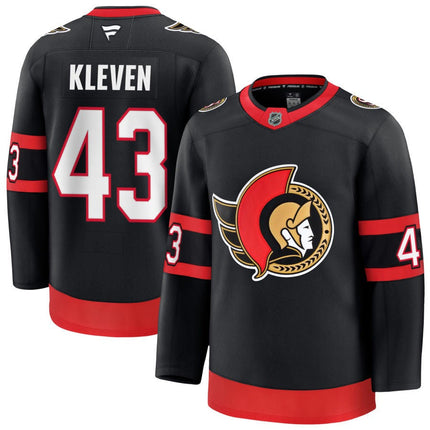 Tyler Kleven Ottawa Senators 2025 Premium Home Jersey - Black