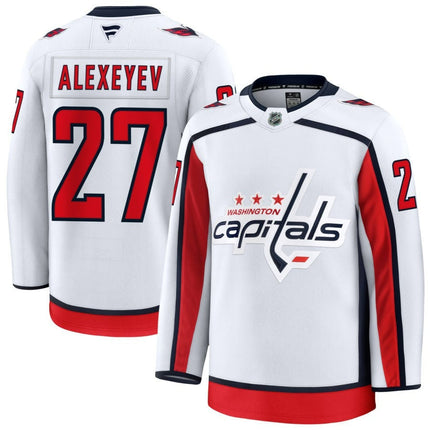 Alexander Alexeyev Washington Capitals 2025 Away Premium Jersey - White