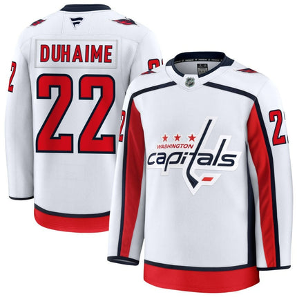 Brandon Duhaime Washington Capitals 2025 Away Premium Jersey - White