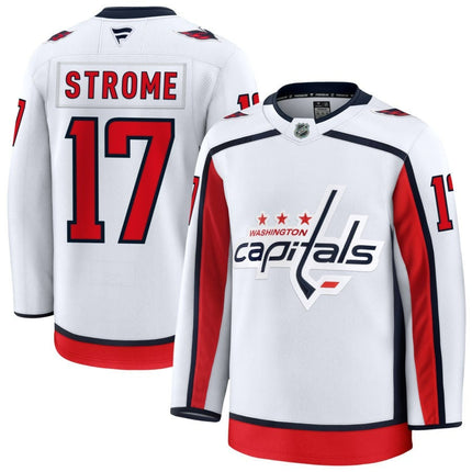 Dylan Strome Washington Capitals 2025 Away Premium Jersey - White