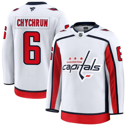 Jakob Chychrun Washington Capitals 2025 Away Premium Jersey - White