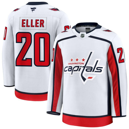 Lars Eller Washington Capitals 2025 Away Premium Jersey - White