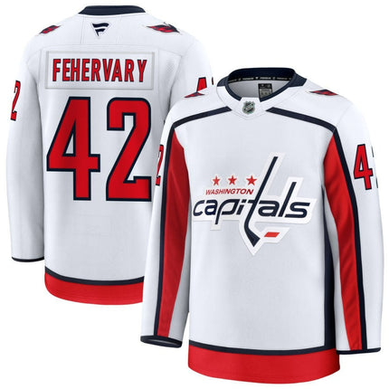 Martin Rehervary Washington Capitals 2025 Away Premium Jersey - White