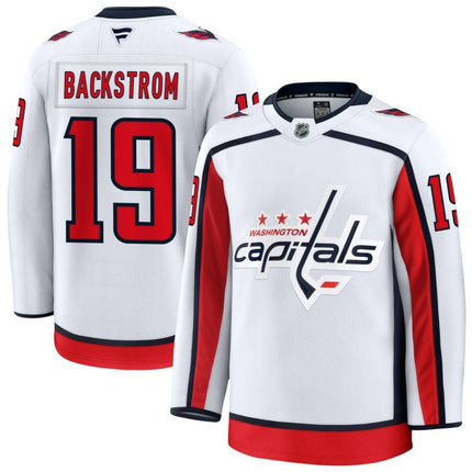 Nicklas Backstrom Washington Capitals 2025 Away Premium Jersey - White