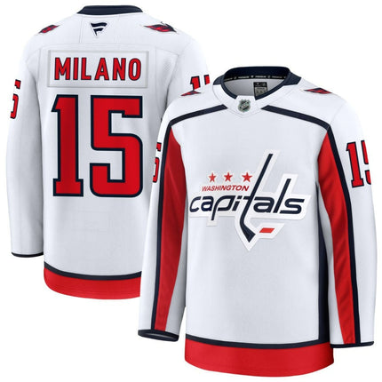 Sonny Milano Washington Capitals 2025 Away Premium Jersey - White