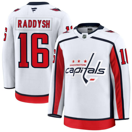 Taylor Raddysh Washington Capitals 2025 Away Premium Jersey - White