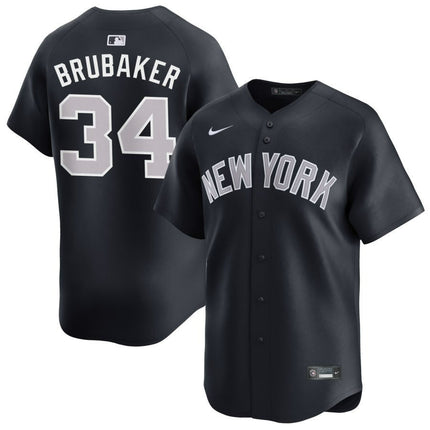 JT Brubaker New York Yankees 2025 Alternate Limited Player Jersey - Black