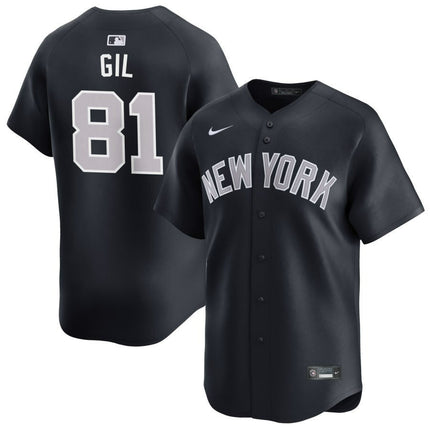 Luis Gil New York Yankees 2025 Alternate Limited Player Jersey - Black