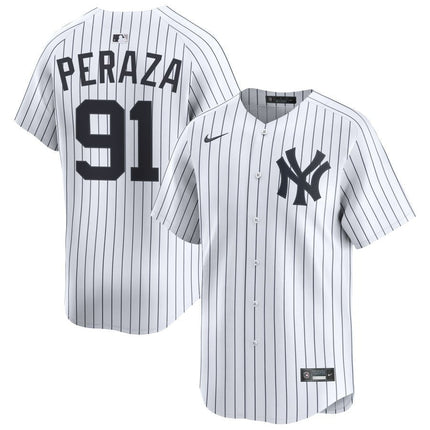 Oswald Peraza New York Yankees 2025 Home Limited Player Jersey - White