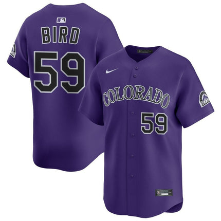 Jake Bird Colorado Rockies 2025 Alternate Limited Jersey - Purple