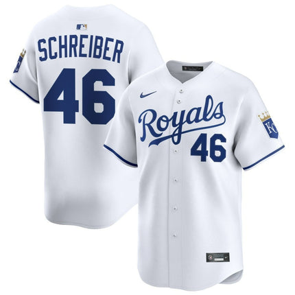 John Schreiber Kansas City Royals 2025 Home Limited Jersey - White