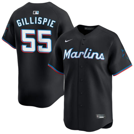 Connor Gillispie Miami Marlins 2025 Alternate Limited Jersey – Black