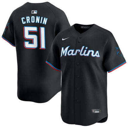 Declan Cronin Miami Marlins 2025 Alternate Limited Jersey – Black