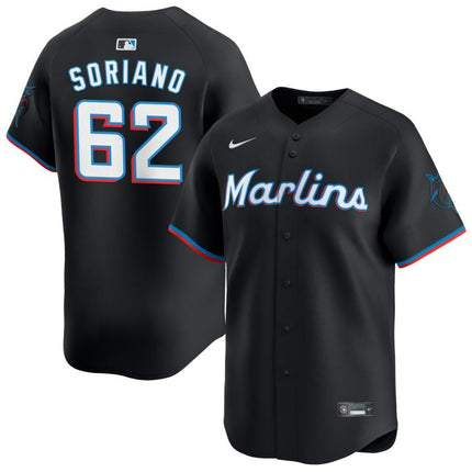 George Soriano Miami Marlins 2025 Alternate Limited Jersey – Black
