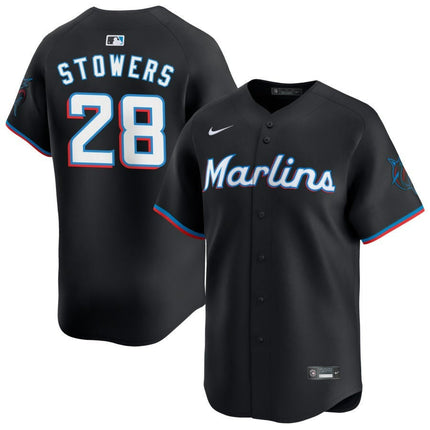 Kyle Stowers Miami Marlins 2025 Alternate Limited Jersey – Black