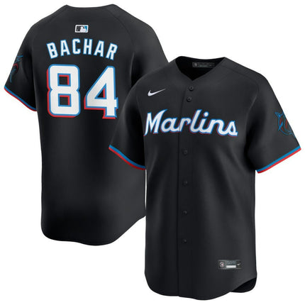 Lake Bachar Miami Marlins 2025 Alternate Limited Jersey – Black