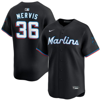Matt Mervis Miami Marlins 2025 Alternate Limited Jersey – Black