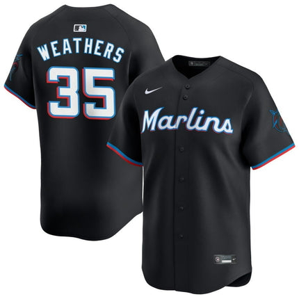 Ryan Weathers Miami Marlins 2025 Alternate Limited Jersey – Black