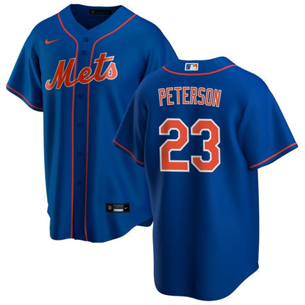 David Peterson New York Mets 2025 Alternate Replica Jersey - Royal