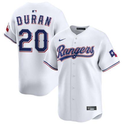 Ezequiel Duran Texas Rangers 2025 Home Limited Jersey - White