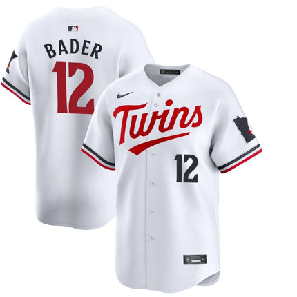 Harrison Bader Minnesota Twins 2025 Home Limited Jersey - White