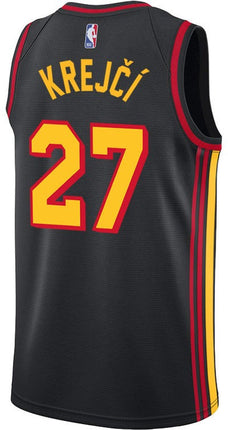 Vit Krejci Atlanta Hawks 2025 Statement Edition Swingman Jersey - Black