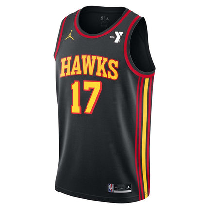 Onyeka Okongwu Atlanta Hawks 2025 Statement Edition Swingman Jersey - Black