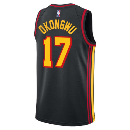 Onyeka Okongwu Atlanta Hawks 2025 Statement Edition Swingman Jersey - Black
