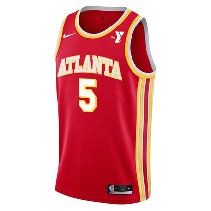 Dyson Daniels Atlanta Hawks 2025 Icon Edition Swingman Jersey - Red