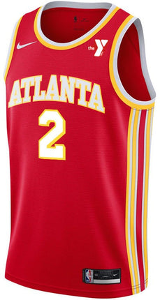 Keaton Wallace Atlanta Hawks 2025 Icon Edition Swingman Jersey - Red