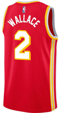 Keaton Wallace Atlanta Hawks 2025 Icon Edition Swingman Jersey - Red