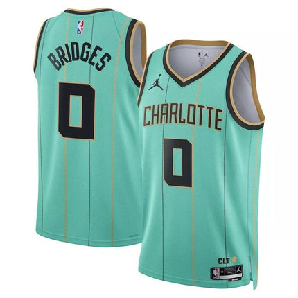 Miles Bridges Charlotte Hornets 2025 Swingman Jersey City - Mint