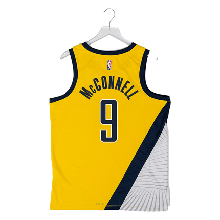 T.J. McConnell Indiana Pacers 2025 Statement Swingman Jersey - Yellow