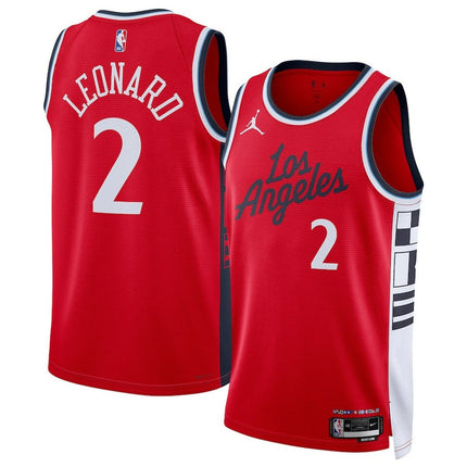 Kawhi Leonard Los Angeles Clippers 2025 Statement Edition Swingman Jersey - Red