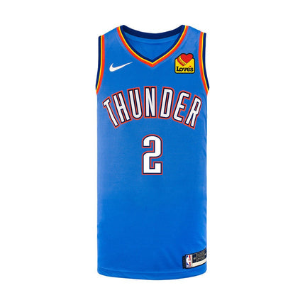 Shai Gilgeous-Alexander Oklahoma City Thunder 2025 Icon Swingman Jersey - Blue
