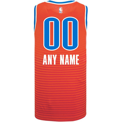 Custom Name Oklahoma City Thunder 2025 Statement Swingman Jersey - Orange
