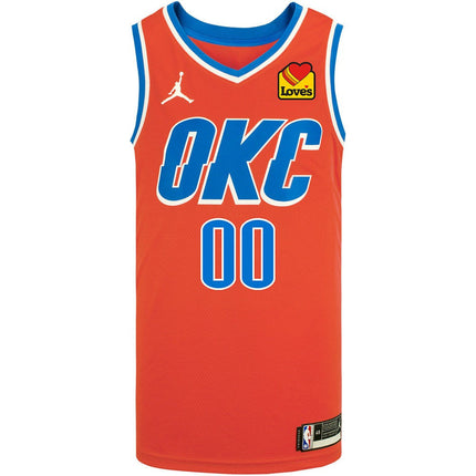 Custom Name Oklahoma City Thunder 2025 Statement Swingman Jersey - Orange