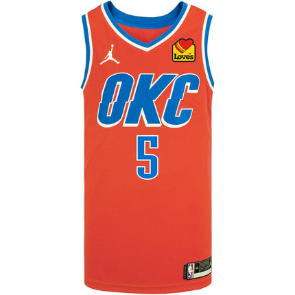 Luguentz Dort Oklahoma City Thunder 2025 Statement Swingman Jersey - Orange