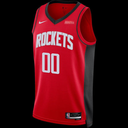Custom Name Houston Rockets 2025 Icon Edition Swingman Jersey - Red