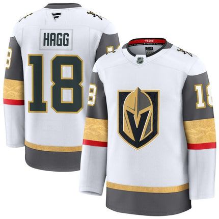 Robert Hagg Vegas Golden Knights 2025 Away Premium White Jersey