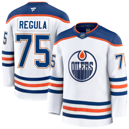 Alec Regula Edmonton Oilers 2025 Away Premium White Jersey