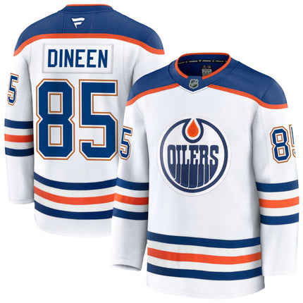 Cam Dineen Edmonton Oilers 2025 Away Premium White Jersey