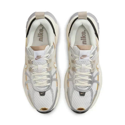 Men's Nike V2K Khaki Metallic Silver Shoes