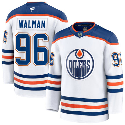 Jake Walman Edmonton Oilers 2025 Away Premium White Jersey