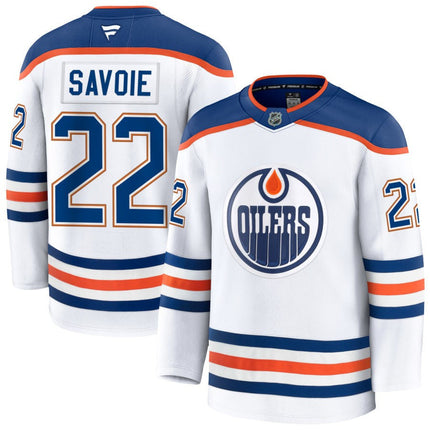 Matt Savoie Edmonton Oilers 2025 Away Premium White Jersey