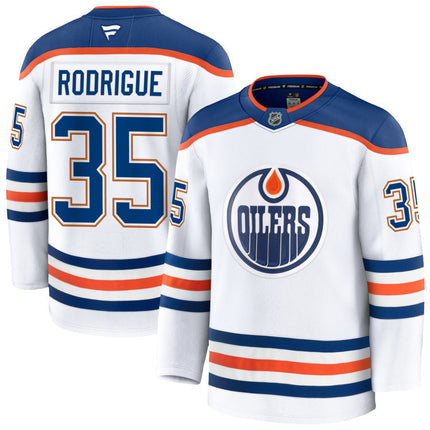 Olivier Rodrigue Edmonton Oilers 2025 Away Premium White Jersey
